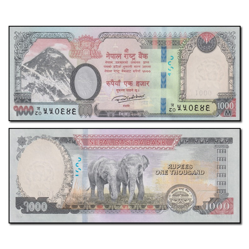 Nepal 2019 1000 Rupees P.82 CFU