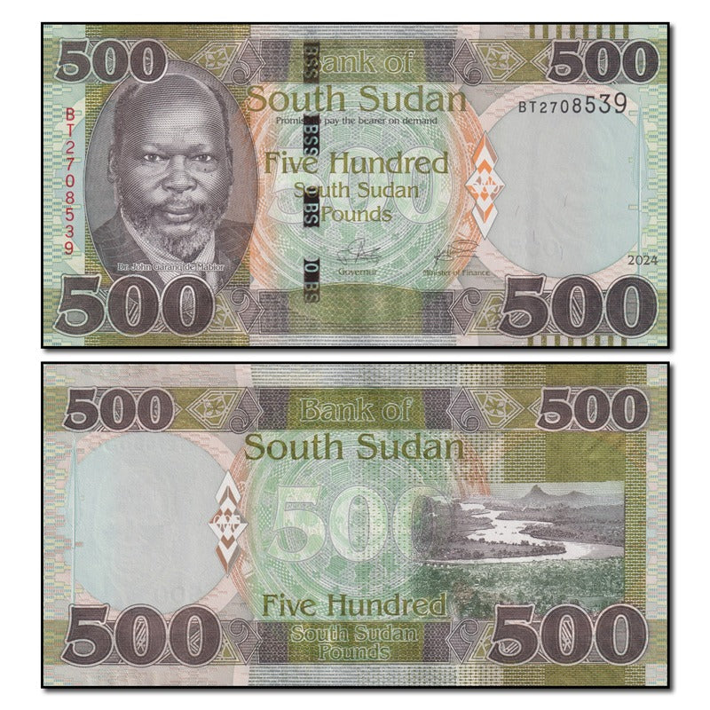 South Sudan 2024 500 Pounds P.20 CFU