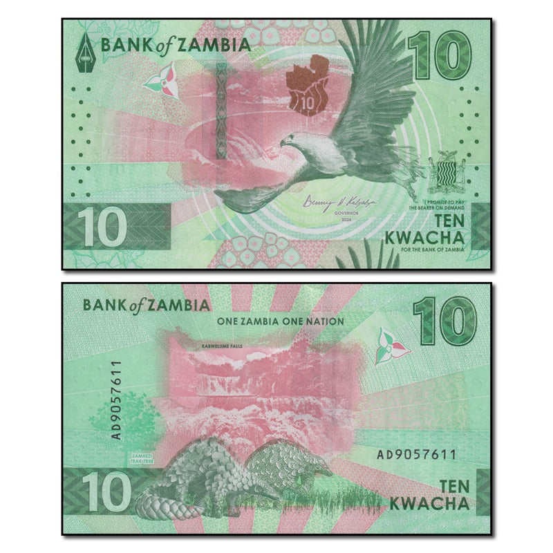 Zambia 2024 10 Kwacha P.62 CFU