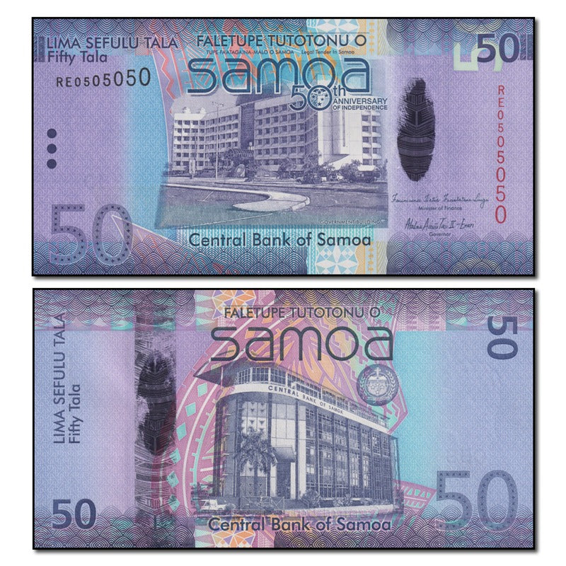 Samoa 2012 50 Tala P.42 Commemorative CFU – M.R.Roberts - Wynyard Coin ...