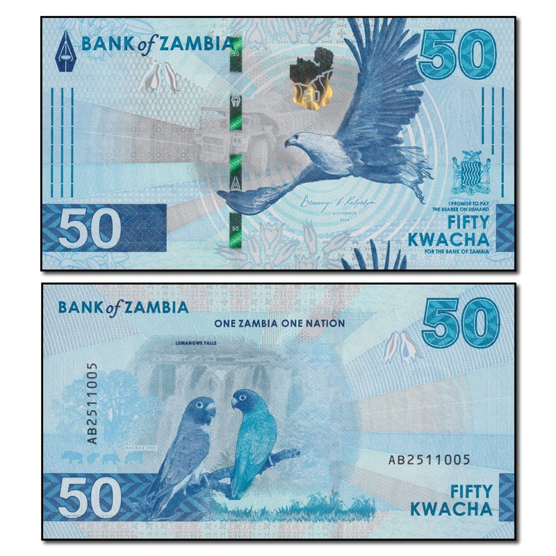 Zambia 2024 50 Kwacha P.64 CFU