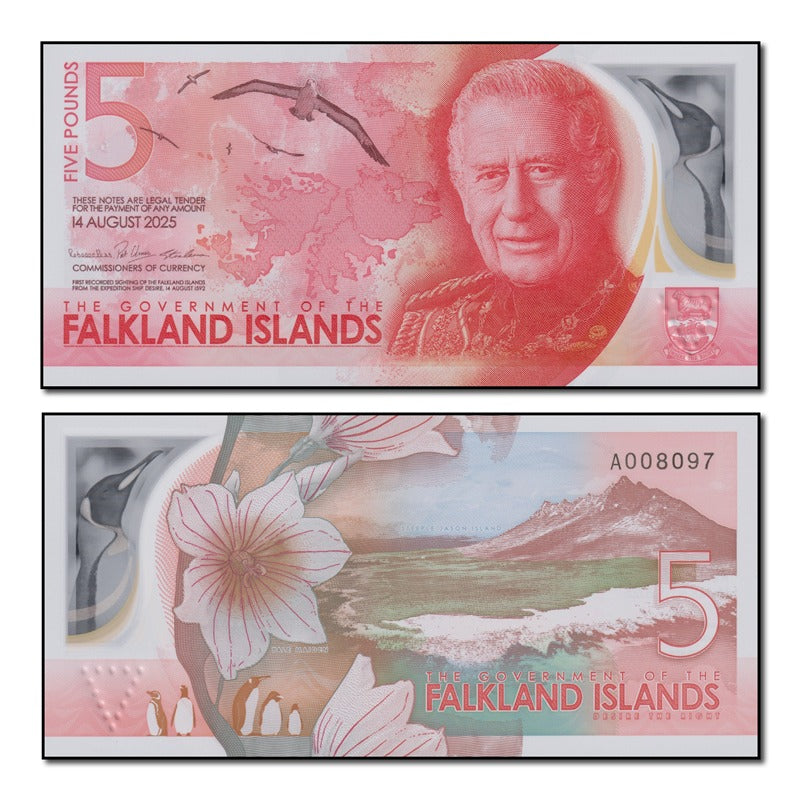 Falkland Island 2025 5 Pounds P.20 CFU