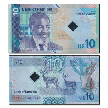 Namibia 2025 10 Nam. Dollars P.20 CFU