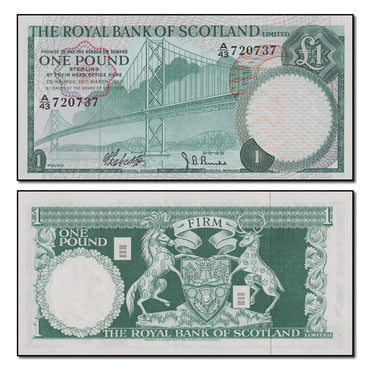 Scotland 1969 1 Pound P.329a CFU