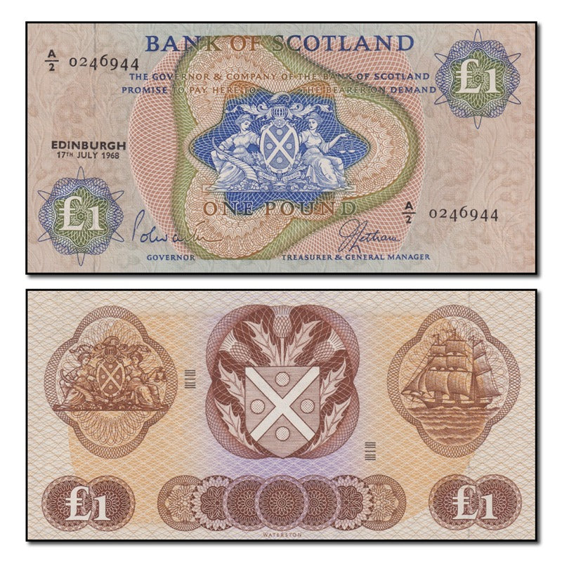 Scotland 1968 1 Pound P.109a nUNC