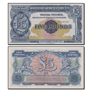 British Armed Forces (1948) Military 5 Pounds P.M23