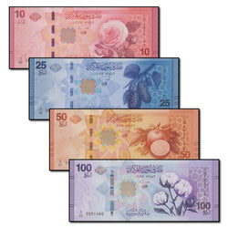 Syria 2025 10, 25, 50 & 100 Pounds Set of 4 CFU