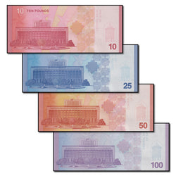 Syria 2025 10, 25, 50 & 100 Pounds Set of 4 CFU