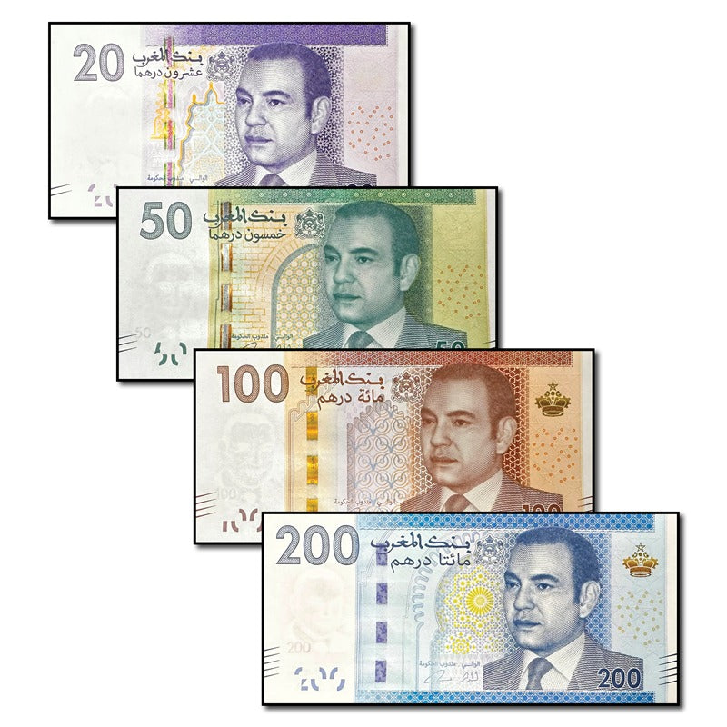 Morocco 2012 20-200 Dirhams Set of 4 CFU