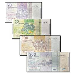 Morocco 2012 20-200 Dirhams Set of 4 CFU