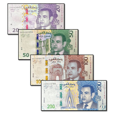 Morocco 2023 20-200 Dirhams Set of 4 CFU