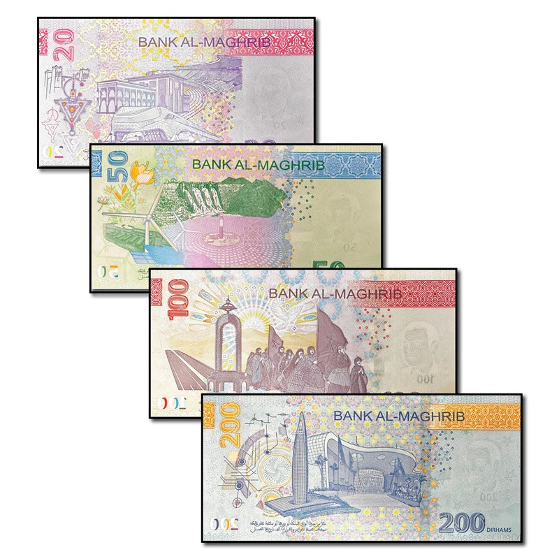 Morocco 2023 20-200 Dirhams Set of 4 CFU