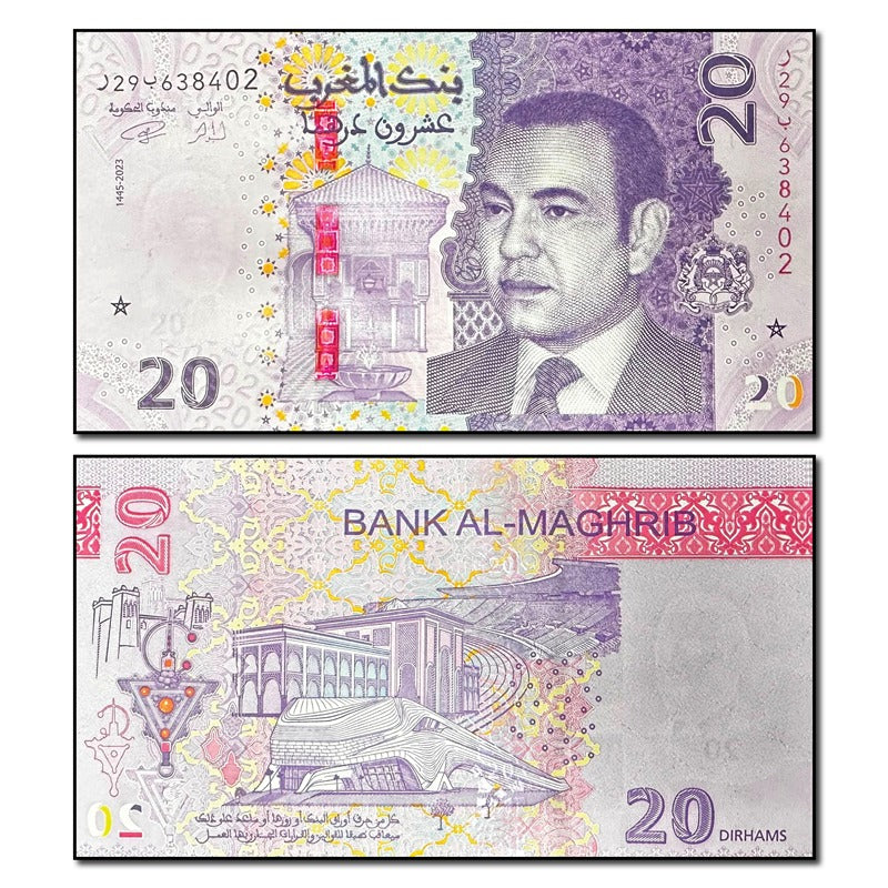 Morocco 2023 20 Dirhams P.79 CFU