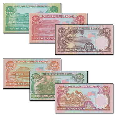 Samoa (1985-2005) 1-100 Tala Set of 6 CFU