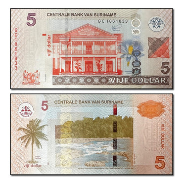 Suriname 2020 5 Dollars P.162 CFU