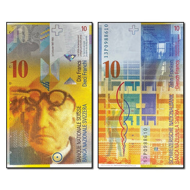Switzerland 2013 10 Francs P.67e(3) CFU