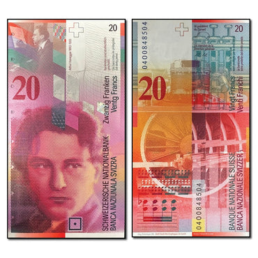 Switzerland 2003 20 Francs P.69b(1) CFU