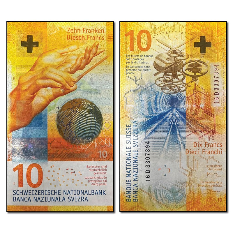 Switzerland 2016 10 Francs P.75a CFU