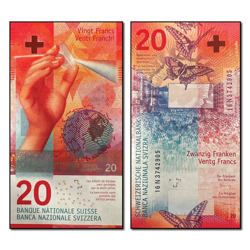 Switzerland 2015 20 Francs P.76a CFU