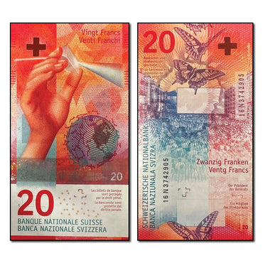 Switzerland 2015 20 Francs P.76a CFU