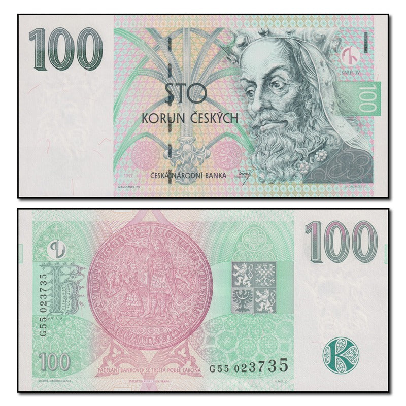 Czech Republic (Czechia) 1997 100 Korun P.18e CFU