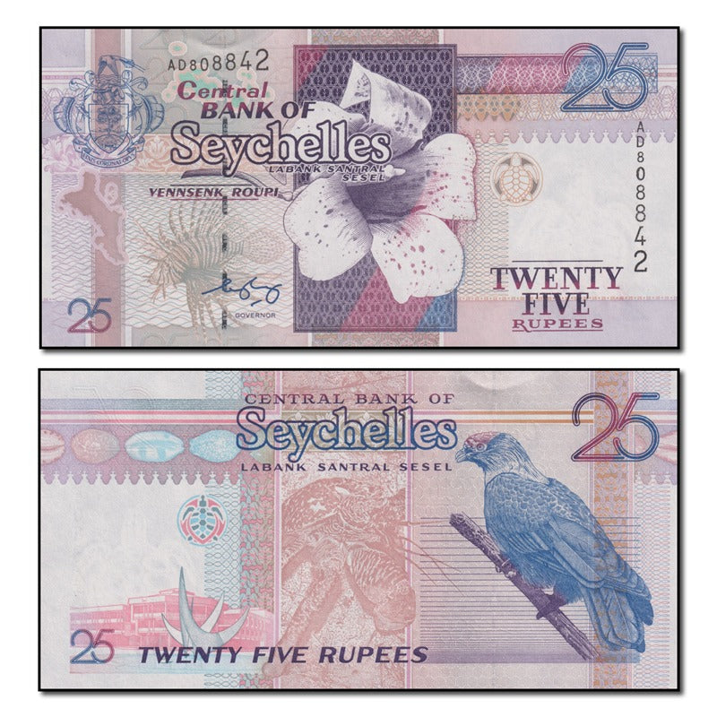 Seychelles (1998-2008) 25 Rupees P.37b CFU