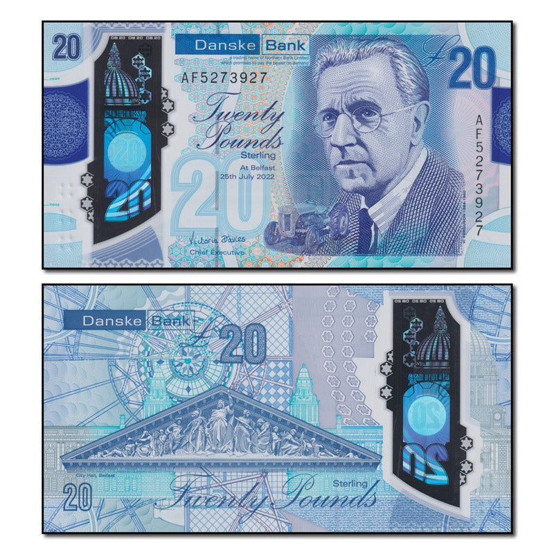 Northern Ireland (Danske Bank) 2022 20 Pounds P.215 CFU