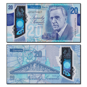 Northern Ireland (Danske Bank) 2022 20 Pounds P.215 CFU