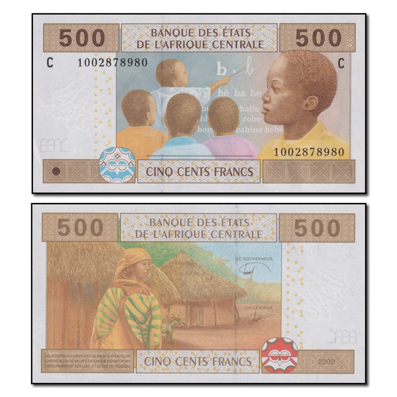 Chad 2002 500 Francs P.606C(e) CFU