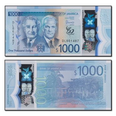 Jamaica 2022 1000 Dollars P.99 CFU