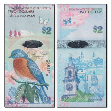 Bermuda 2009 2 Dollars P.57b CFU