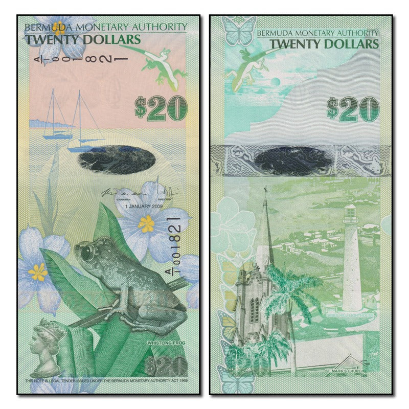 Bermuda 2009 20 Dollars P.60 CFU