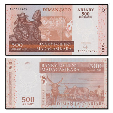 Madagascar 2004 500 Ariary P.95a CFU