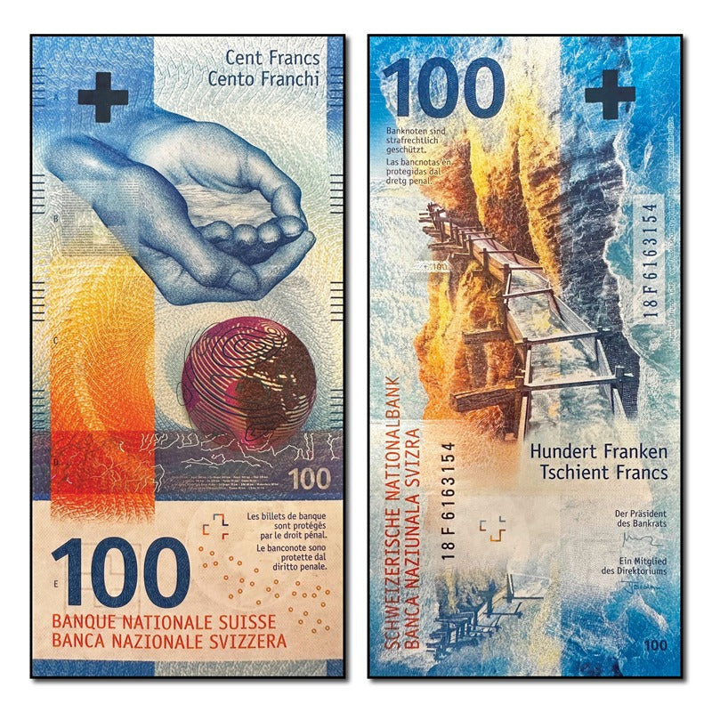 Switzerland 2017-2020 100 Francs P.77A CFU