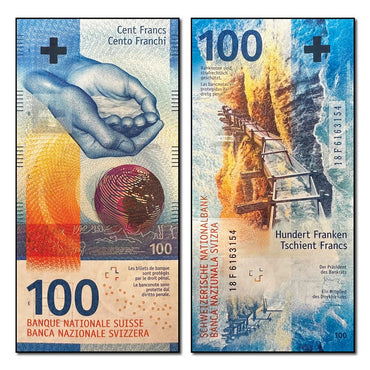 Switzerland 2017-2020 100 Francs P.77A CFU