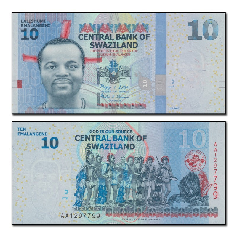 Eswatini (Swaziland) 2010-2014 10 Emalangeni P.36