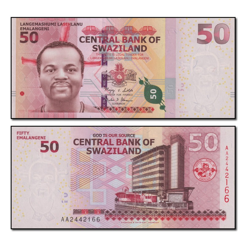 Eswatini (Swaziland) 2010 50 Emalangeni P.38 CFU