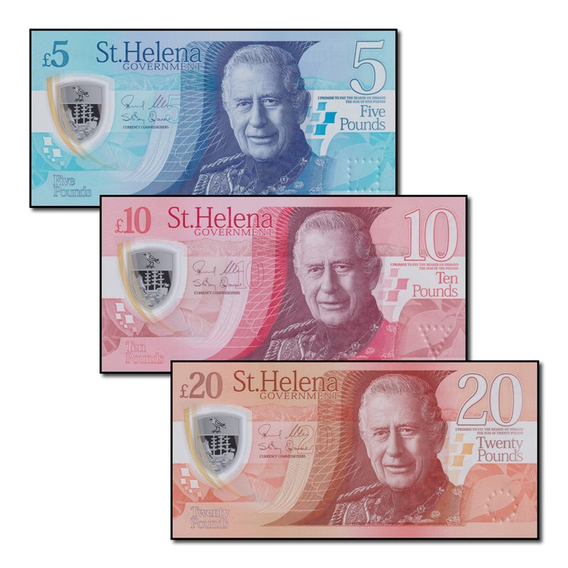 St Helena (2026) 5, 10 & 20 Pounds Set of 3 CFU