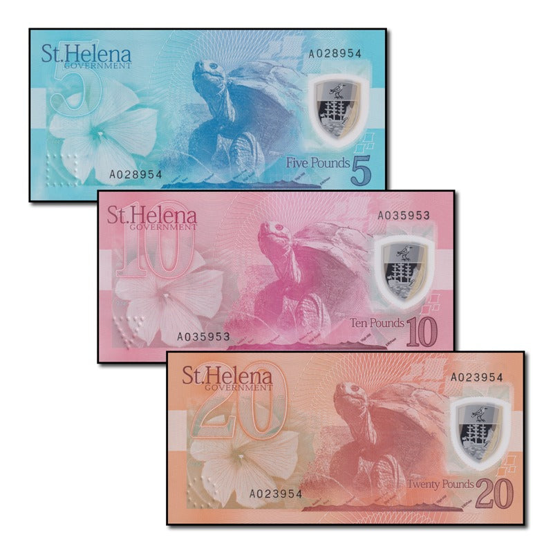 St Helena (2026) 5, 10 & 20 Pounds Set of 3 CFU
