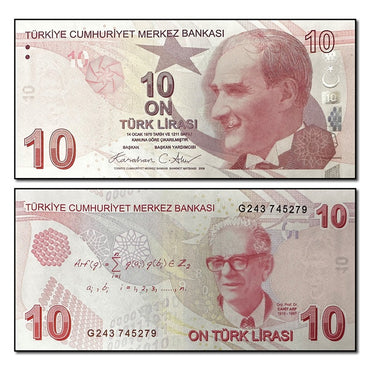 Turkey 2009 10 Lira P.223 CFU