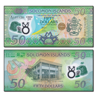Solomon Islands 2026 CBSI Overprint 50 Dollars P.40 CFU