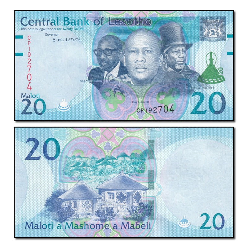 Lesotho 2024 20 Maloti P.27 CFU
