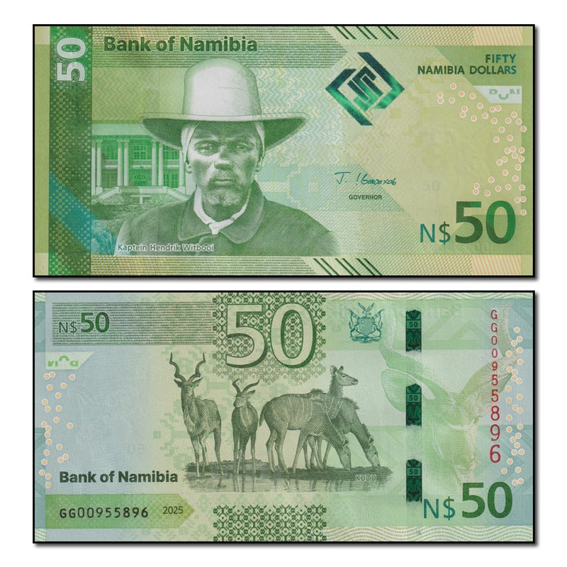 Namibia 2025 50 Nam. Dollars P.22 CFU