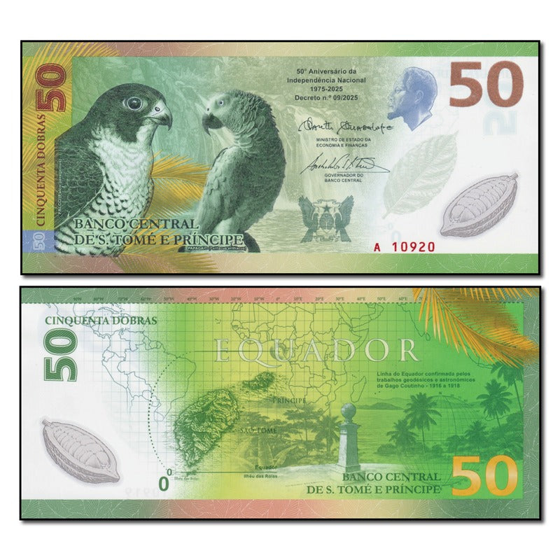 St. Thomas & Prince 2025 50 Dobras P.82(1) CFU