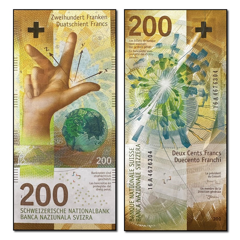 Switzerland 2016-2019 200 Francs P.78 CFU