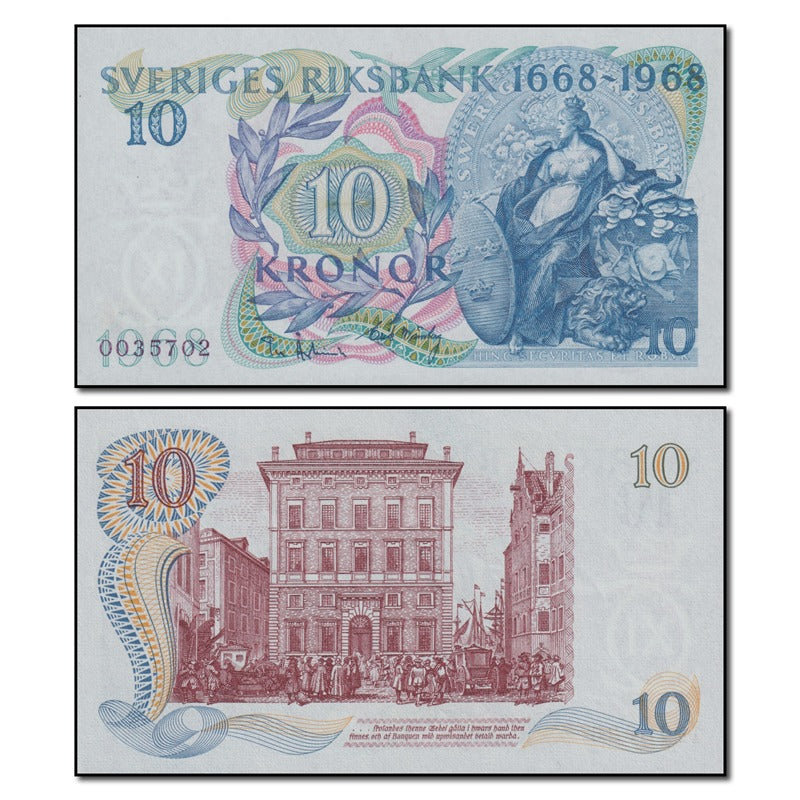 Sweden 1968 10 Kronor P.56 CFU