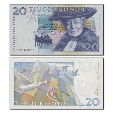 Sweden 1991-1994 20 Kronor P.61 CFU
