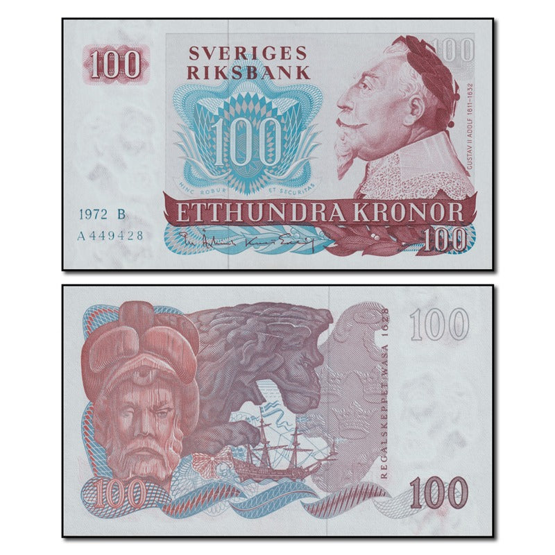 Sweden 1972-1983 100 Kronor P.54 CFU