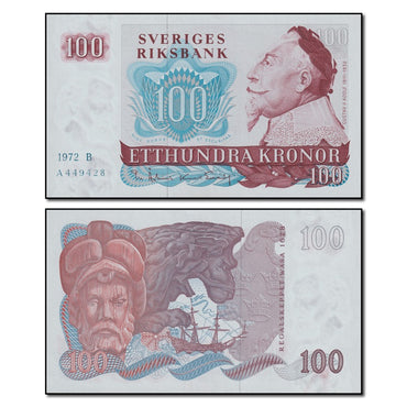 Sweden 1972-1983 100 Kronor P.54 CFU