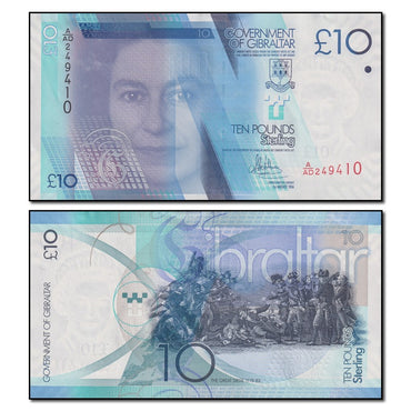 Gibraltar 2016 10 Pounds P.43 CFU